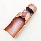 Gx1294 - 20 Years Old   Hand Carved Boxwood Netsuke    Bat