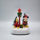 Disney Mickey Mouse   Pluto Light-up Lamppost Christmas Village Accessory