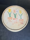 1940 s Beehive Jar Ribbed Milk Glass Grease Jar With Metal Tulip Lid
