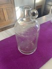 Antique White House Vinegar Glass Jug Spouted 32oz 1909 Paneled Embossed Label