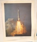 Lot Of 4 Vintage Mixed Usaf   Nasa Missle Poster Prints North American Aviation 