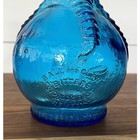 Vintage 8-3 4    Wheaton Eagleclaw Blue Glass Bottle Ball And Claw Bitters