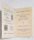 1933 Good Things To Eat  Made With Arm   Hammer Baking Soda - Booklet  Pb