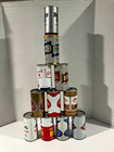 Sharp Straight Steel Beer Can Lot Of  11  Pull Tabs Fabacher Brau Is A  10oz 