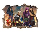 Descendants 3d Wall Sticker  Personalized Name Wall Decal  Decor