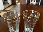 St  Germain Hexagonal Bottomed Gold Rim French Pilsner Highball Cocktail Glasses