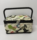 Vintage Retro Singer  Cloth Sewing  Box Basket Chest Storage  New Without Tags