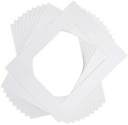 10 Pack White Picture Mats 16x20 For 11x14 Artwork Bulk Discount  Free Shipping