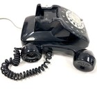Vintage Automatic Electric  Black Bakelite Rotary Desk Phone - Untested