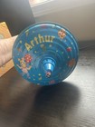 Vtg Arthur Schylling Classic Tin Metal Spinning Top Toy Box 1988 Marc Brown