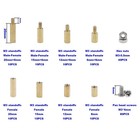 M3 Brass Hex Spacer Standoffs Screw Nut Assortment Kit male-female
