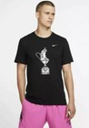 Nike Rafael Nadal French Open 20 Grand Slams Trophy Bite Shirt Black Silver Sz M