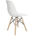  Set Of 4 Modern Plastic Dining Chairs Shell Lounge For Kitchen Home Decorating
