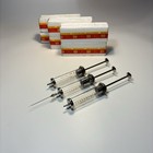 Antique Medical Glass Syringe Rare Vintage  old Glass Syringe 10ml Aesculap 3pc