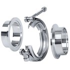 Exhaust Clamp 2 1 2 V Band Clamp Coupling With Flange Male 2 5 Inch Standard