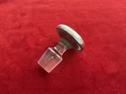 Vtg British Hallmarked Sterling Topped Bottle Top Decanter Stopper Crystal Glass