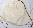 Coach White Satin Nylon Drawstring Dust Bag Purse Cover Stagecoach Logo 19   x15   