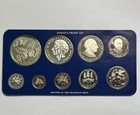 1979 Jamaica 9 Coin Proof Set       5 And  10 Silver Coins       1 86 Oz Asw    
