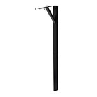 Steel Drive-in  Top Mount  Mailbox Post Kit  Black