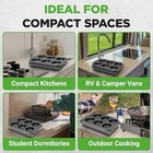 Nutrichef 6pc Non-stick Bakeware Set For Toaster Oven     Pans  Tray  Muffin