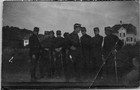 2 B w Snapshots Austria-hungary Soldiers Sleigh Ride Posing Outdoors Wwi