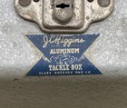 Vintage Jc Higgins Aluminum Large Fold Out Tackle Box Fishing Tackle