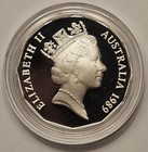 Australia 50 Cents 1989 Proof - Silver 0 925 - Cook Commemorative - 0 5353 Asw