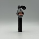 Rare Pez Dispenser - Black Knight Helmet - Jousting - No Feet - 1970s - Austria