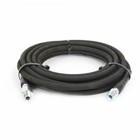 Interstate Pneumatics Pw7200 Steel Braid Black Rubber Hose - 4000 Psi