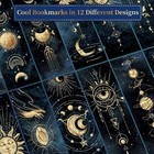 12 Pcs Cool Night Sky Bookmark  Bookmarks For Book Lovers  Bulk Bookmarks For Me