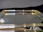 Vintage Dresser Perfume Vanity Mirror Tray Hollywood Regency Art Deco 80 s 11x8 