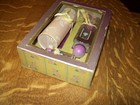 Rare Vtg  Richard Hudnut Empty Bottles  Talc And Box Etc