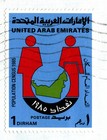 Uae 1987 Cover Sent To Jordan  Amman Single Stamp  1985 Population Census