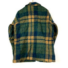 Vintage Woolrich Wool Flannel Shirt  Jacket Medium Green Plaid Long Sleeve 1980s