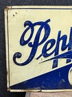 Vtg 30s Pepper   s Hygrade Ginger Ale Advertising Embossed Tin Sign Ashland Pa 24   