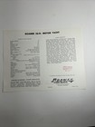 1960   s Roamer -chris Craft -spec Sheet-deck Plan -  56    Motor Yacht