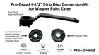 Strip Disc Conversion Kit For Wagner Painteater - With Lock Nut   Wrench