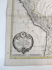 Antique 1780 Rigobert Bonne Peru Map Quito Lima La Plata Hand Colored