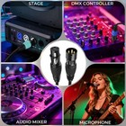 Dmx Cable 15ft 2 Pack 3-pin Gold Plated Xlr Male To Female Stage Light Mic