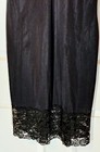 Vtg  Vanity Fair Black Lace And Nylon Slip Lingerie Women s Sz  34 Tall Mint