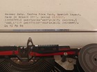 Hermes Baby  Pop Art  Orange  Techno Pica Typewriter  1977  Mid Century