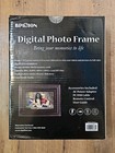 Bpidion Digital Photo Frame 7    W  128 Mb Memory Remote   Power Cord Mocha Brown