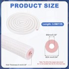 Hvac Copper Pipe Insulation Foam Tube 3 8  Id Pipes 11ft White pink