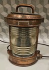 Vtg Perko Brass Ship s Masthead Lantern  Table Lamp Light Marine Nautical Glass