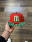 New Era Mexico Wbc Red green 59fifty Fitted Hat  sz 7 1 2 