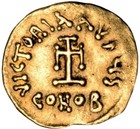 Byzantine  Constantinus Iv Gold Tremissis Coin Constantinople 669-685 Ad