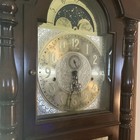 Sligh Longcase grandfather Clock Moon Phase  Arabic Numerals  Glass Door 