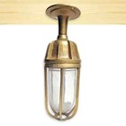 Nautical Solid Brass Ship Marine Bulkhead Ceiling Light Sconce Fixture