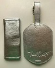 Travel Chic Silver Luggage Name Tag   Identifier W  Handle Wrap Suitcase Spotter