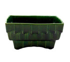 Cookson Art Pottery Dark Green Rectangular Planter - Cp-2807 - Vtg Mcm 7 5  L